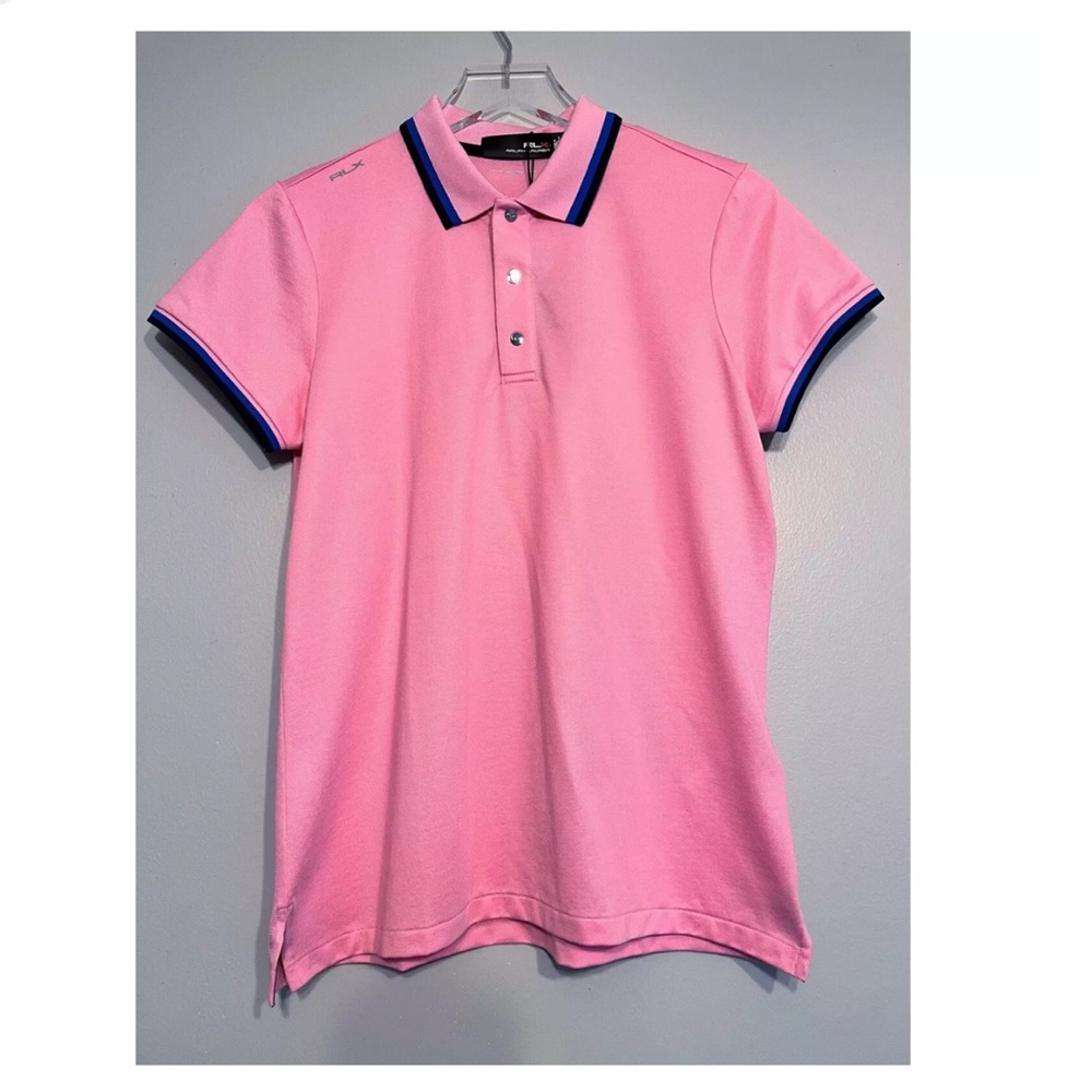 NWT RLX Ralph Lauren Golf Tee Polo, Pink